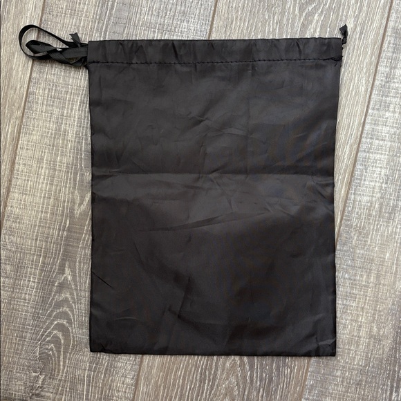 Black Drawstring Bag with Inspirational Quote - Picture 3 of 3